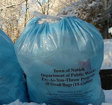 Naticks Pay As You Throw Trash Bag Prices Increase Natick Ma Patch