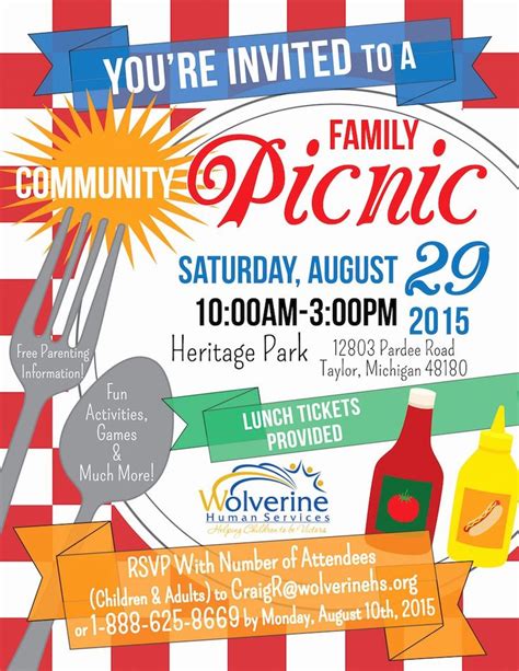 Free Picnic Flyer Template Awesome Calling All Families Wolverine Human