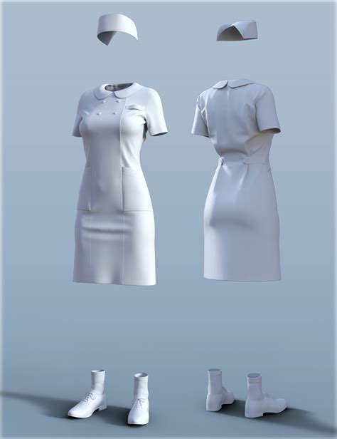 Handc Nurse Uniform For Genesis 3 Females Daz 3d