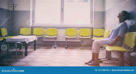 Patient Sitting In A Waiting Room Stock Image Image Of 6569 Health 131708135