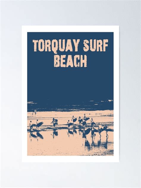 Torquay Surf Beach Travel Poster Poster For Sale By Aaronkinzer