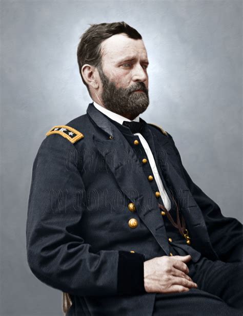 General Ulysses S Grant Color Civil War Photo 06946 Ebay