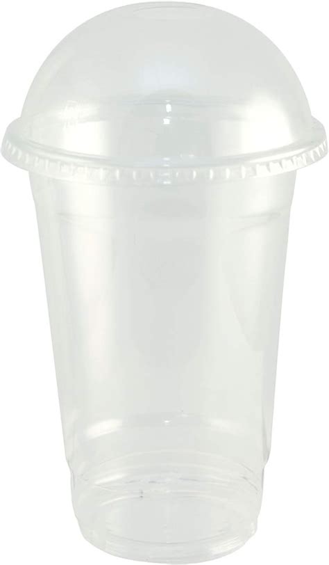 Tazza Bicchiere Di Plastica Pet Trasparente Con Coperchio A Cupola E
