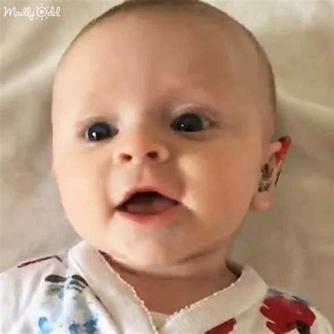 When A Deaf Baby Hears Her Mothers Voice For The First Time She