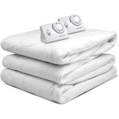 This heated mattress pad has four heat settings, as well as dual controllers for you and your partner. Biddeford Blankets Heated Mattress Pad King 657812150364 ...