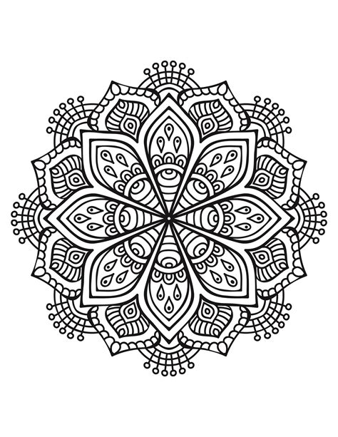 Mándalas para colorear, dibujos mandalas para imprimir
