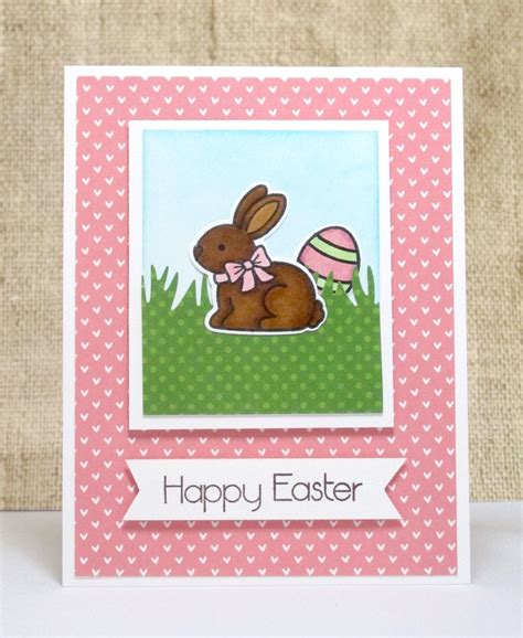 Easter Chocolate Bunny Card- Easter Bunny Card- Easter Bunny- Easter Cards- Happy Easter in 2020 ...