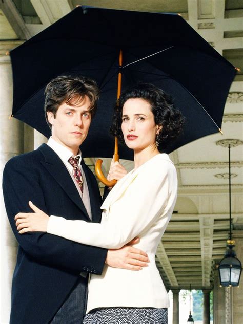 Hugh Grant And Andie Macdowell In Four Weddings And A Funeral 1994