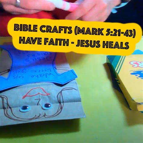 Have Faith Jesus Heals Bible Craft Ideas Mark 521 43 Ministry To