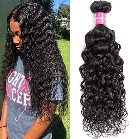Brazilian Water Wave Bundles With Frontal 100 Virgin Human Hair Wet Wave Bundles With Frontal