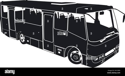 City Bus Silhouette Available Eps 8 Vector Format Separated By Groups