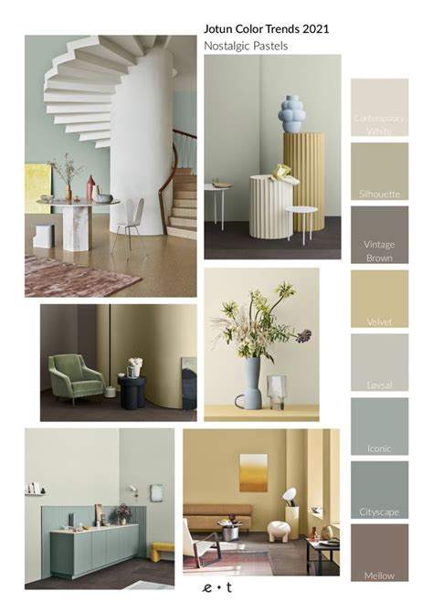 4 Color Trends 2021 By Jotun Earthly Shades Nostalgic Pastels Soft