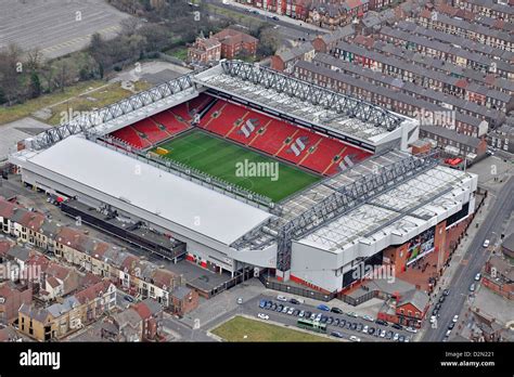 Aerial Photograph Of Anfield Stadium Stock Photo Royalty Free Image