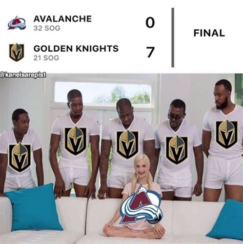 Avalanche Vs Golden Knights Piper Perri Surrounded Know Your Meme