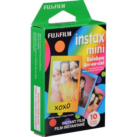 Fujifilm Instax Mini Rainbow Instant Film Exposures