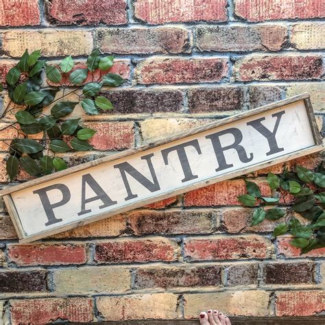 Handmade Distressed Pantry Sign Rosewood And Grace