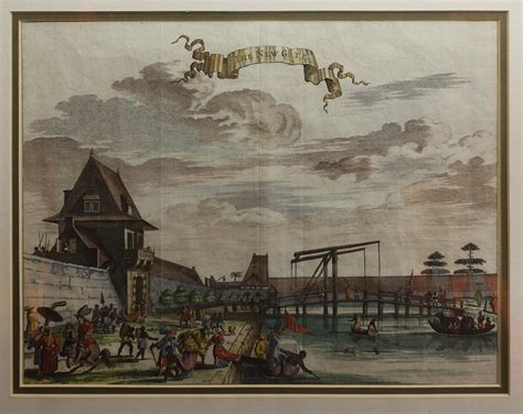 Antique Print Of The New Gate Of Batavia By Nieuhof 1682bartele Gallery