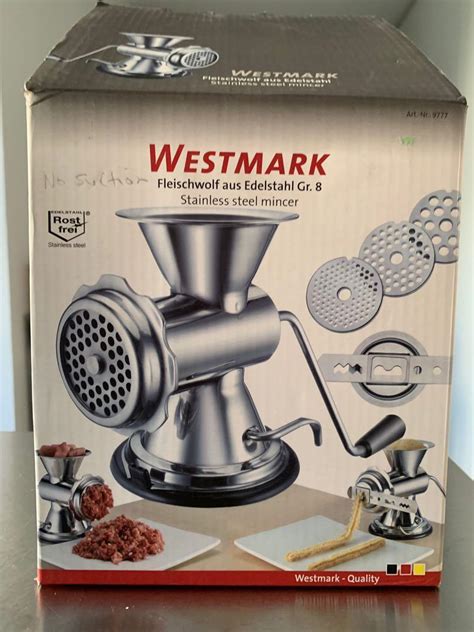 22,5 x 9 x 24,5 cm, gewicht. Westmark Fleischwolf / Parts Accessories Westmark ...