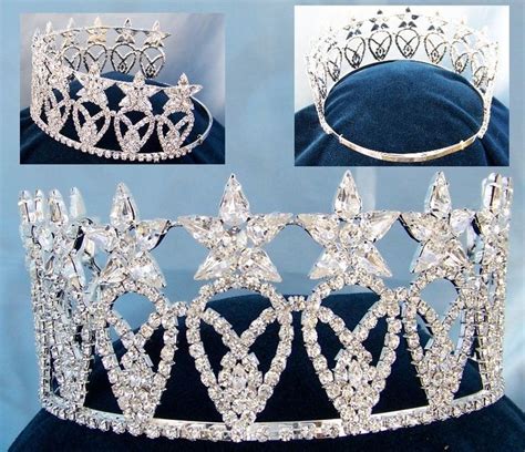 Miss Usa Replica Rhinestone Crown Tiara Crystal Crown Tiaras