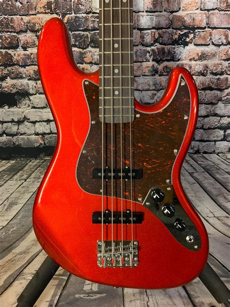 Sx Standard Series Custom Handmade Bass Red Kajs Guitar Store