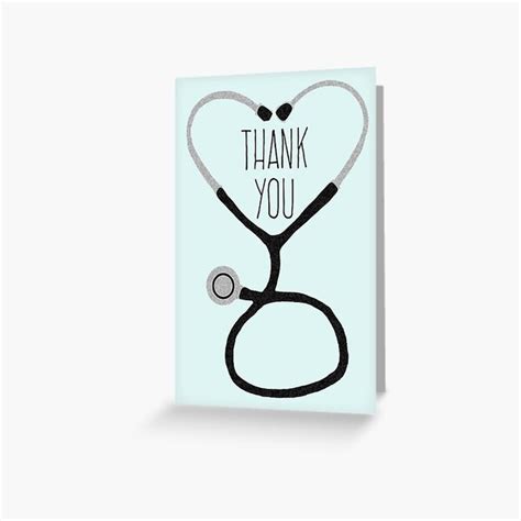 Thank You Card For Medical Professionals Greeting Card For Sale By