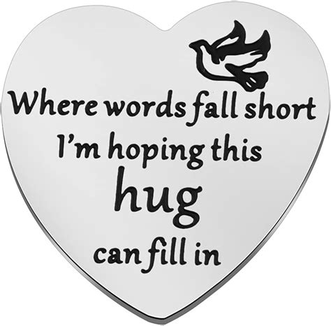 Myospark Sympathy Pocket Hug Token In Loving Memory Ts Isolation Ts Where Words Fall Short