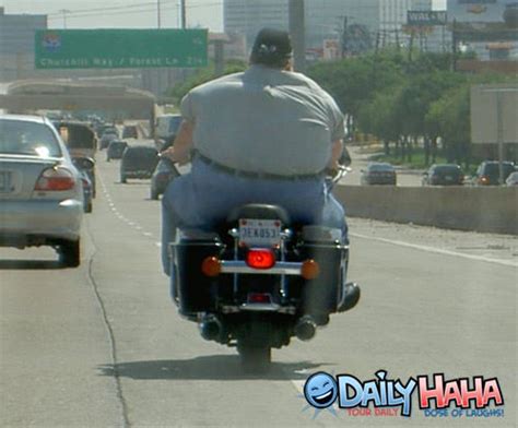 Fat Man On Harley