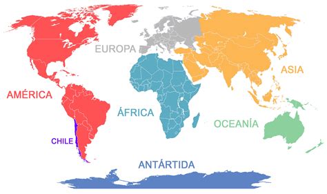 Mapa Del Mundo Con Antártida — Ward Van Lines