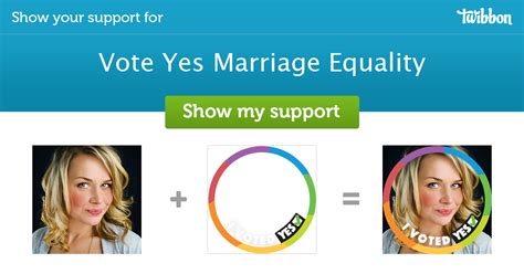 Vote Yes Marriage Equality Support Campaign Twibbon