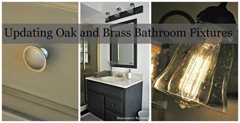 10 alternatives can you paint a bathroom countertop should be. Serendipity Refined Blog: How to Update Oak and Brass ...