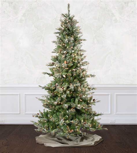 Frosted Virginia Pine Artificial Christmas Tree Classics Collection