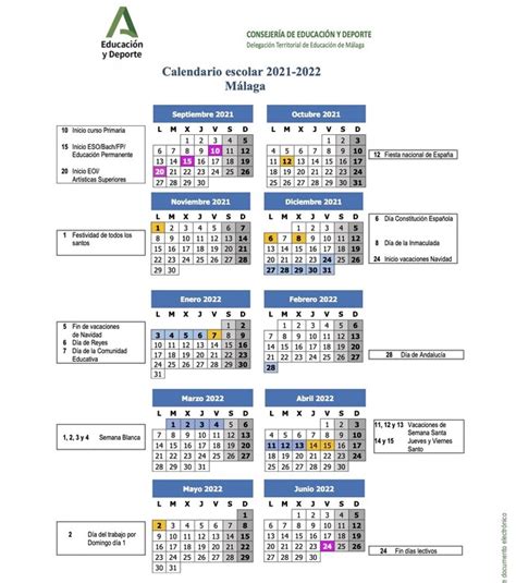 Calendario Escolar Sevilla 2021 A 2022 Pdf W2 Imagesee