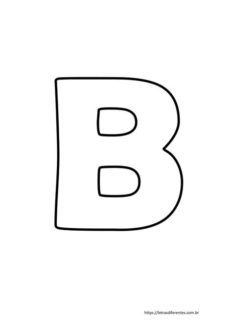 Moldes De Letras Grandes Para Imprimir Recortar Letter B Letter B Images