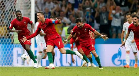 World Cup 2018 Cristiano Ronaldo Hits Hat Trick As Portugal Deny Spain