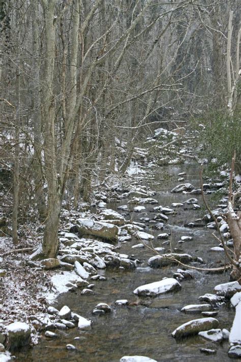 Snowy Stream Stock Image Image Of Cold River Snow 37239455