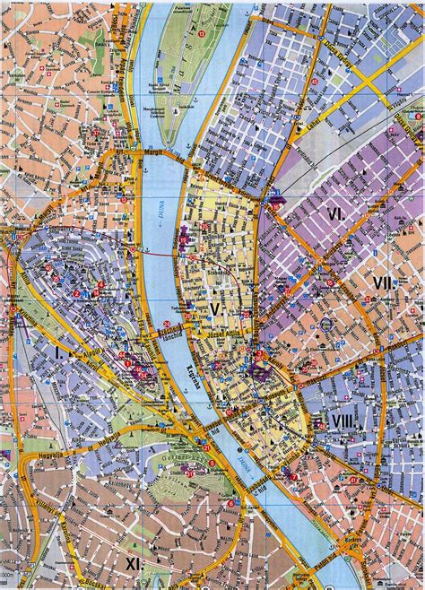 Tourist Attractions In Budapest Map