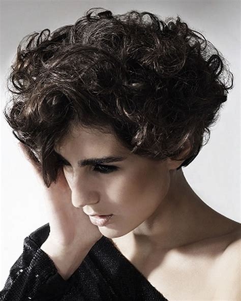 The short hairstyle charmingly enhances the face showing off the soft and bouncy curls to bring the hairstyle much movement and shape. Curly Short Haircuts & Bob + Pixie Hair Compilation - Page 4 - HAIRSTYLES