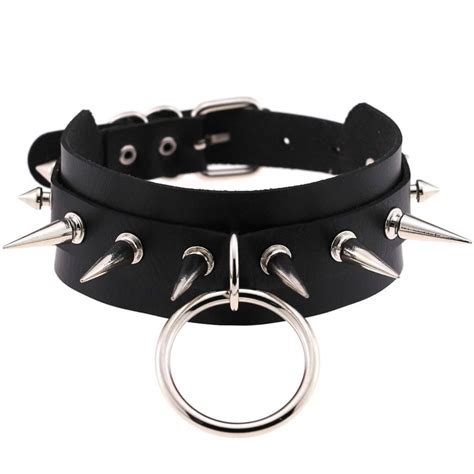 choker amatista ⚡ get your passion only here 【dark e girl】 leather chocker leather chokers