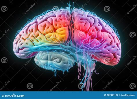 Brain Neurons Excitatory And Inhibitory Glial Cells Astrocytes