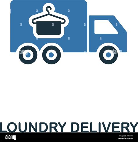Loundry Delivery Icon Creative Two Colors Design From Cleaning Icons