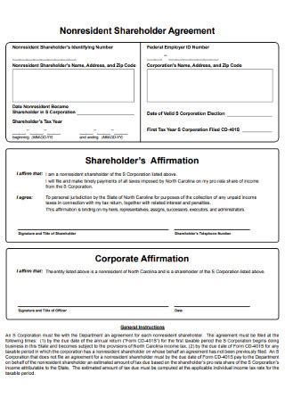 The nominee shareholder is appointed for holding shares on behalf of the company owner but is not the legal owner of the shares. 23+ SAMPLE Shareholder Agreements in PDF | MS Word