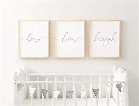 In this video you'll learn to make 'love live laugh' wall decor.material required:1. Blush pink wall art,Live Love Laugh Wall Art,Set of 3 prints,Girls nursery decor,Bedroom wall ...