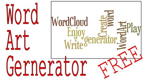 Word Generator Create Your Own Word Cloud For Free Youtube
