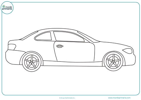 Dibujos de coches para colorear - Mundo Primaria