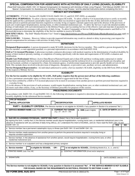 Dd Form 2860 Printable Tutoreorg Master Of Documents