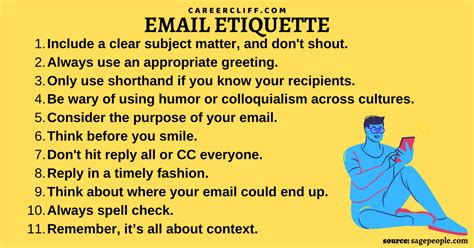 30 Email Etiquette Rules In The Workplace Examples Training Careercliff