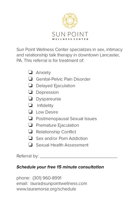 Sex Therapy Referral Form — Laura Morse Lpc Lancaster Pa