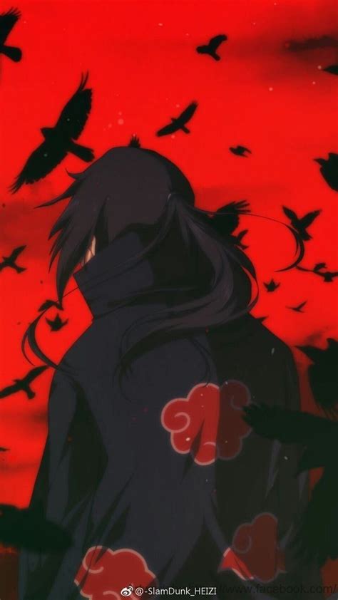 Itachi Wallpaper Crows Naruto Uchiha Itachi Crow Black Bird Low