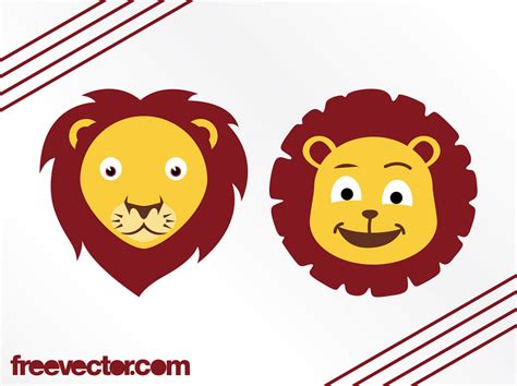 Lion Face Cartoon Free Download Vector Psd And Stock Image