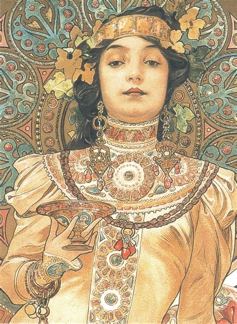 Moët And Chandon Dry Impérial Poster Detail By Alphonse Mucha Art